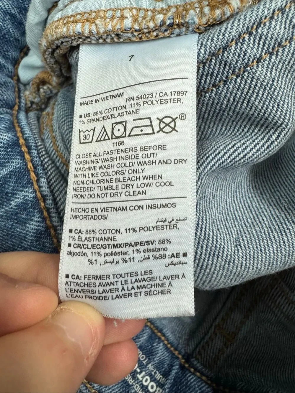 Old Navy Girls Mid-Rise Boot Cut Jeans Size 7